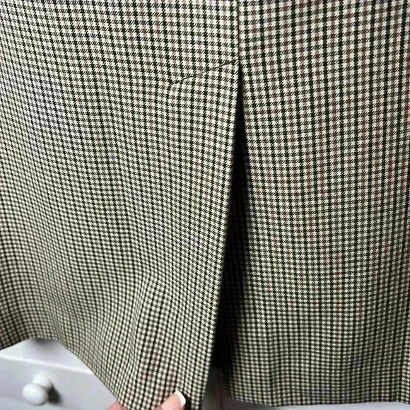 Grace Elements Houndstooth Belted Pencil Skirt Size 10 Brown, Black & Khaki - Picture 7 of 10